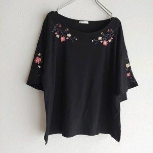 Embroidered Knitted T-shirt